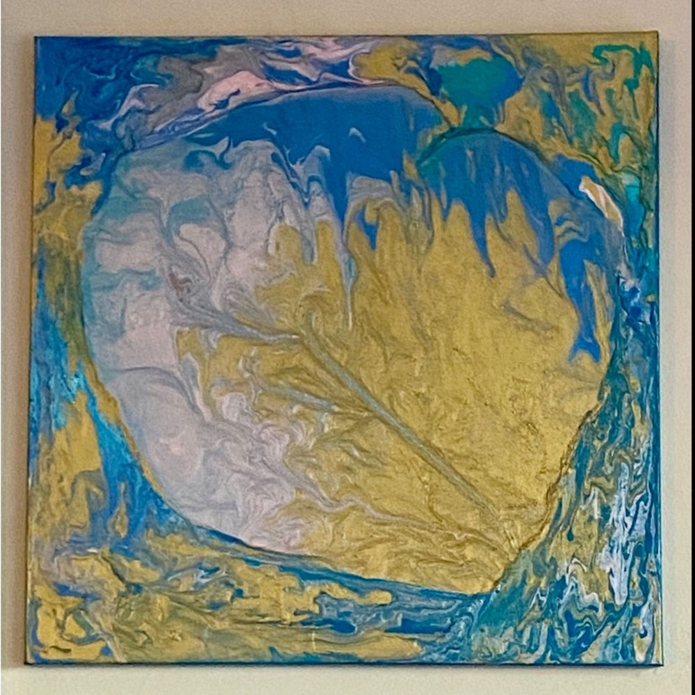 Original Artwork by RobynRossArt “Lost My Heart In The Sky” 20” x 20”